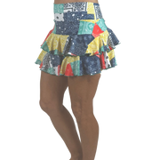 “Bandana Double Ruffle Skirt