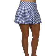 Blue & White Inspired T+J Flounce Skirt
