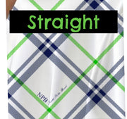 Division 3 North Palm Beach Straight Skirt - Navy & Green Plaid Print (NPB Team 2025-26)
