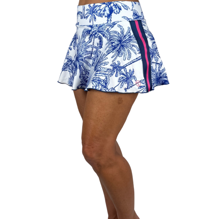 Navy Blue Palm Haute Stripe