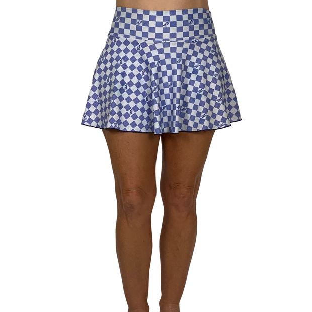 Blue & White Inspired T+J Flounce Skirt