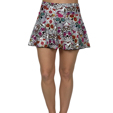 Días de Los Muertos Flounce Skirt