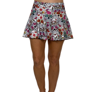 “Dias de Los Muertos” Flounce Skirt