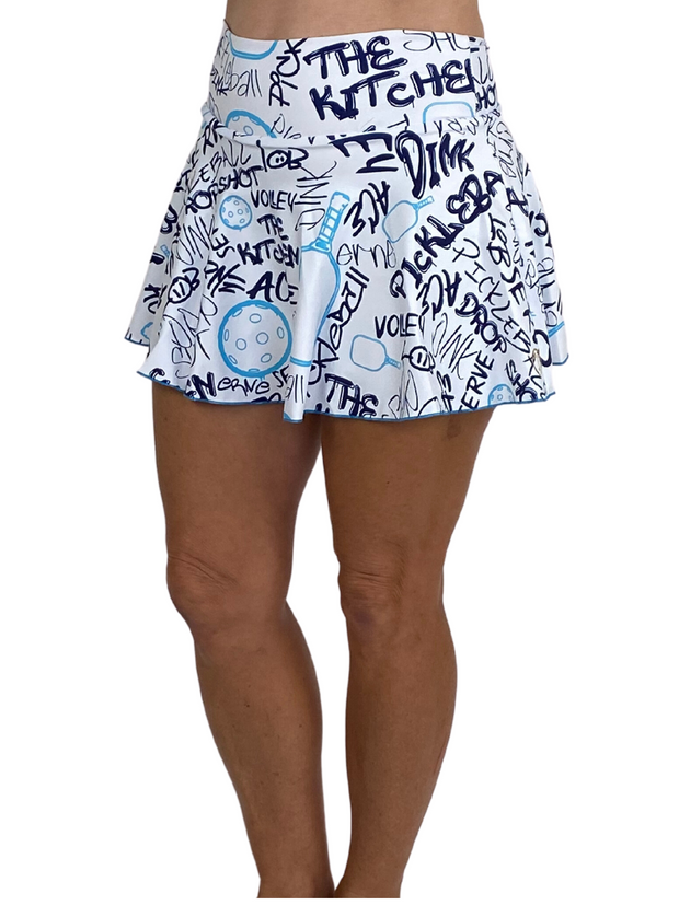 Pickleball Grafitti Skirt