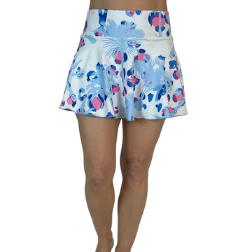 Where the Skies Are Blue Flounce Skirt